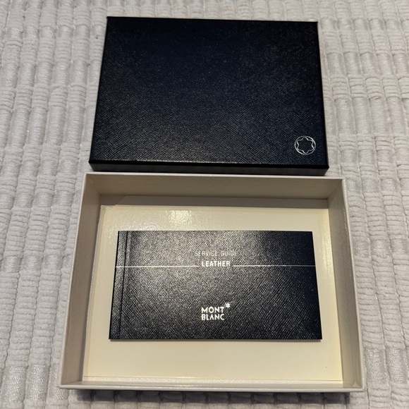 BRAND NEW MONTBLANC TAUPE WALLET W/ MONEYCLIP - Picture 10 of 11